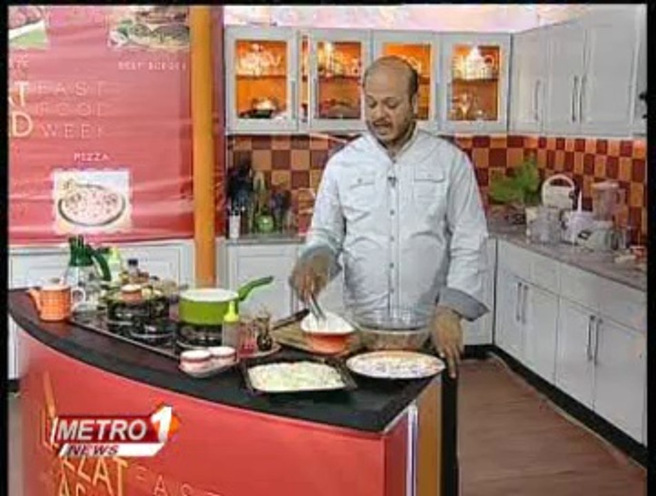 crispy chicken sweet pizza corn salad by chef asad