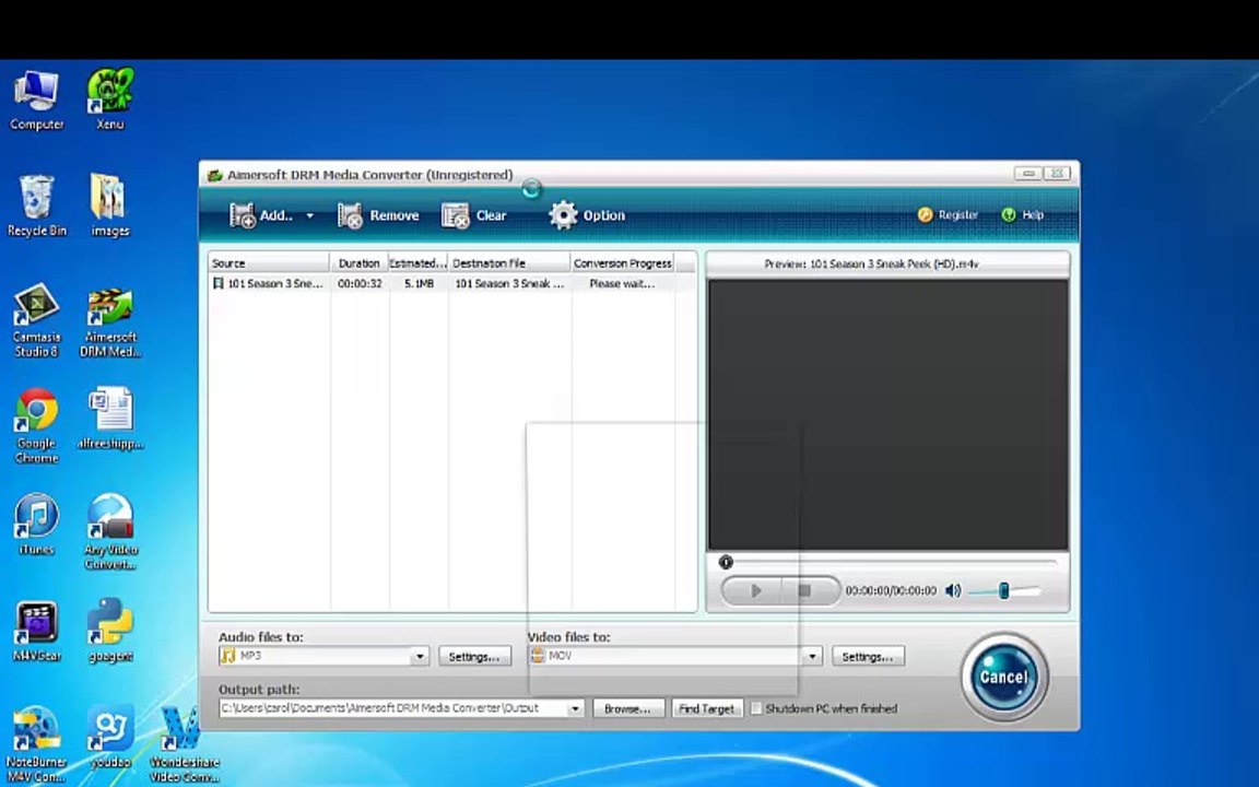 How to remove DRM from M4V video and convert M4V to MOV
