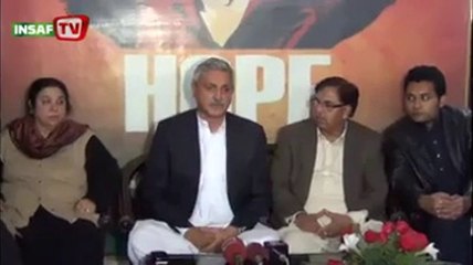 Jahangir Khan Tareen Press conference 23 January 2014