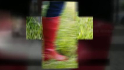 Red Rain Boots - Safety With Beauty !