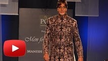 Amitabh Bachchan Walks The Ramp @ Mijwan Fashion Show 2014