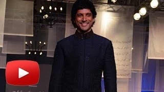 Farhan Akhtar Walks The Ramp @ Mijwan Fashion Show 2014