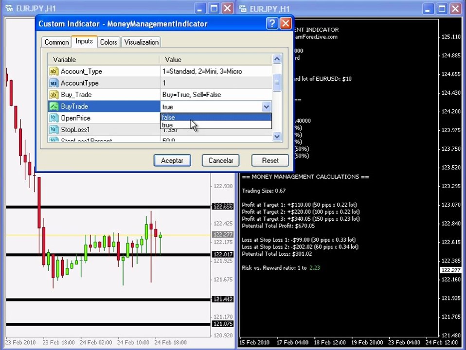 3 - Money Management Indicator