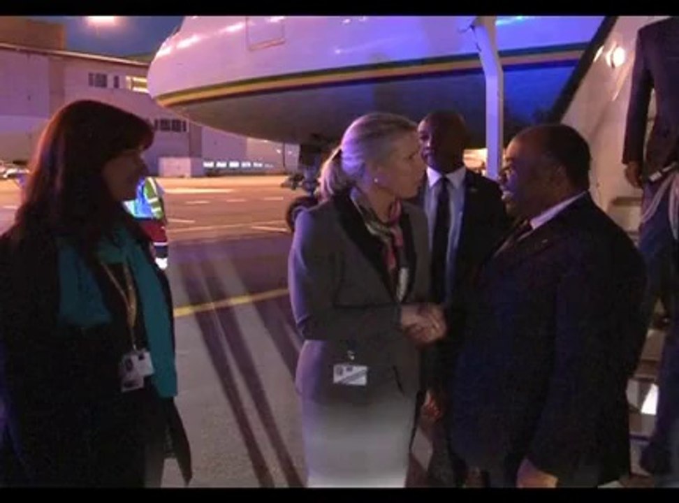 Arrivée du Président Ali Bongo Ondimba à Bruxelles pour le 4ème Sommet UE-Afrique