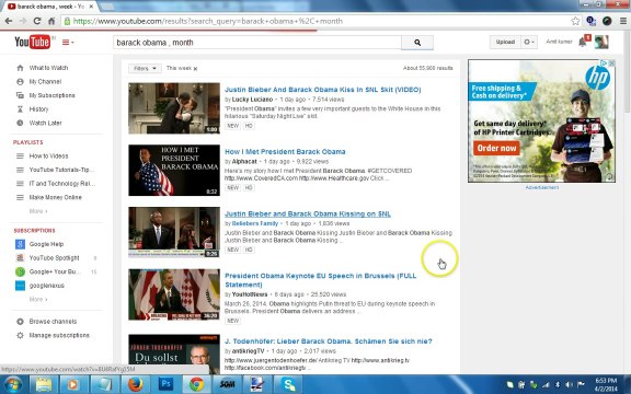 YouTube Tips and Tricks-How to Limit your search to recently uploaded videos on YouTube ?