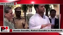 Sonia Gandhi, Rahul Gandhi talk to media in Raebareli, Utar Pradesh