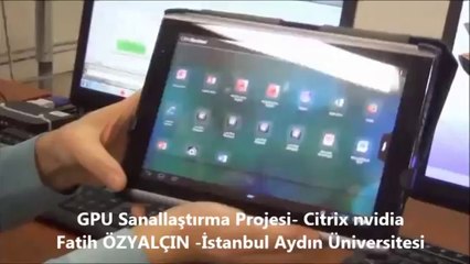 AYDIN UNIVERSITESI GPU SANALLAŞTIRMA 2014
