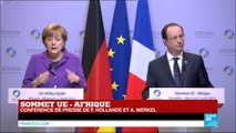 Sommet UE - Afrique : la chancelière allemande Angela Merkel en conférence de presse