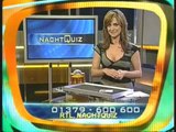 Mandana Naderian verarscht ihre Zuschauer beim Kartenspiel im Nachtquiz 2004