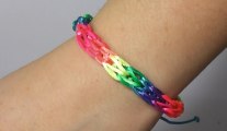 COMO HACER UNA PULSERA TEJIDA CON TRICOTÍN CASERO ¡CON DOS TENEDORES!. TUTORIAL DIY