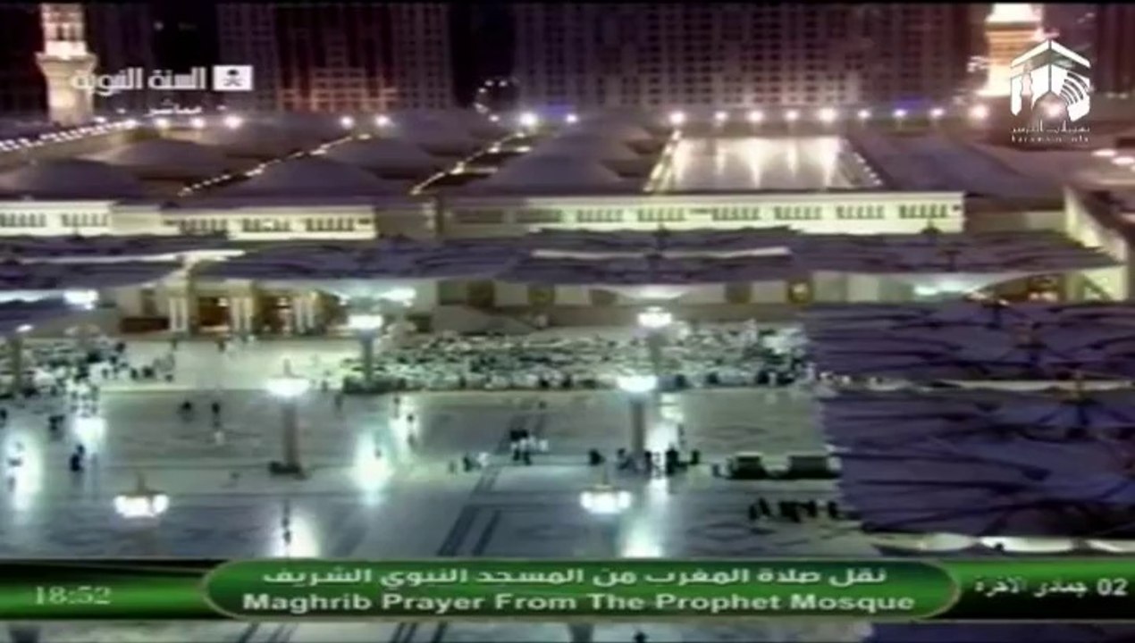 2nd April 2014 Madeenah Maghrib led by Sheikh Hudhaify