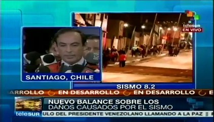 Evalúa Chile las pérdidas por el terremoto del martes