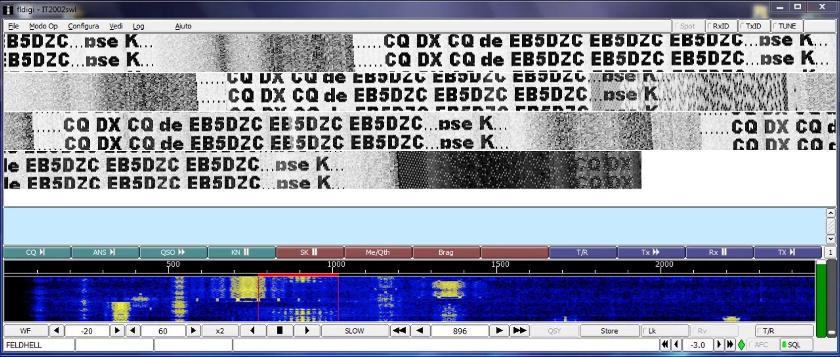 EB5DZC Feld Hell 14073 kHz