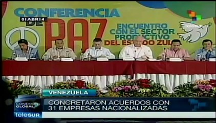 Firma acuerdo gobierno venezolano con empresas petroleras