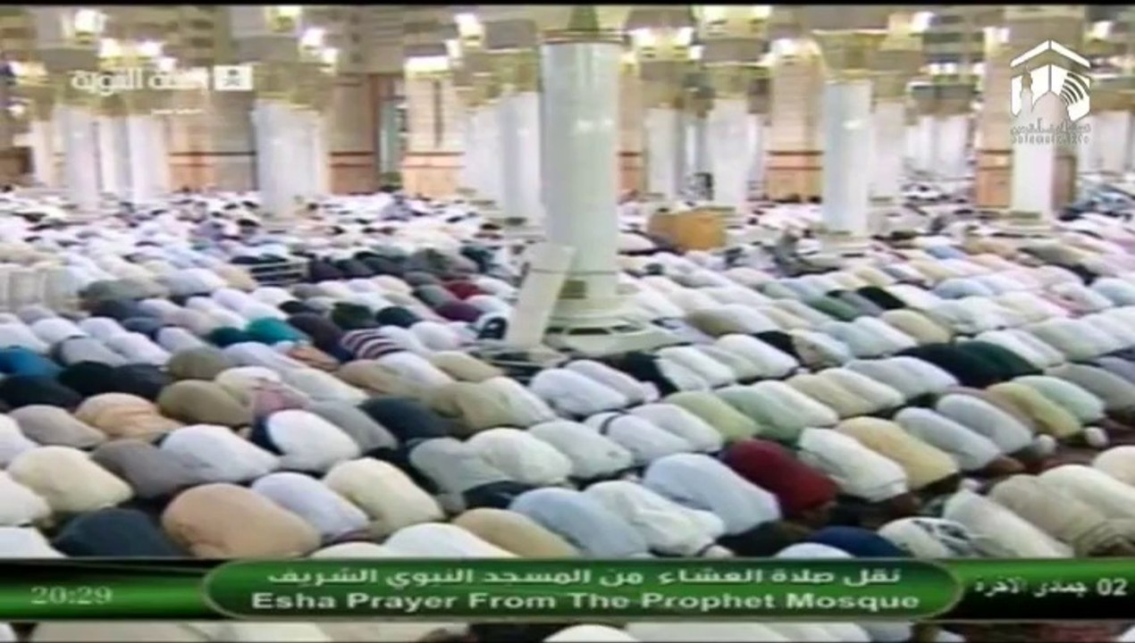 2nd April 2014 Madeenah 'Isha led by Sheikh Thubayty
