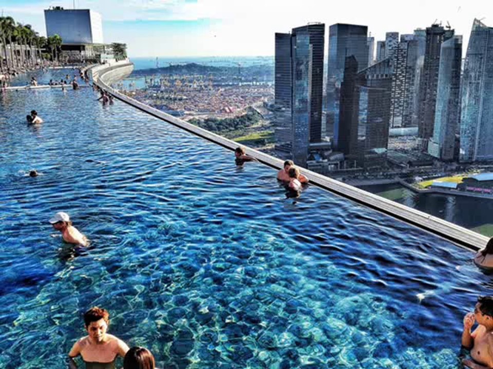 Marina Bay Sands.Integrated Resort Fronting Marina Bay in Singapore.