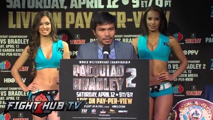 Manny Pacquiao vs Timothy Bradley 2 Live - New York Press Conference