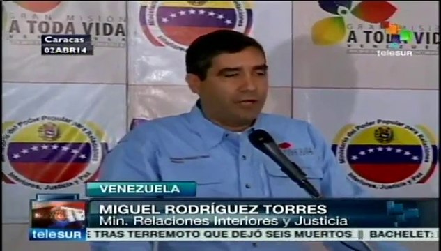 Venezuela: las protestas no son pacíficas, confirma min. de Interior