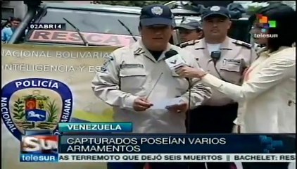 Policía venezolana captura dos presuntos terroristas