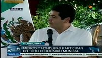 El presidente de México visita a su par hondureño Juan Orlando