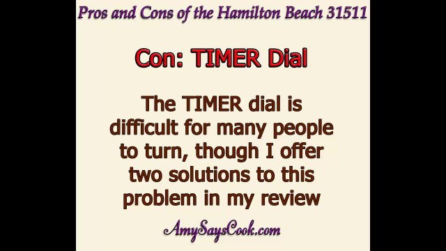 Pros and Cons of the Hamilton Beach 31511 Toaster Oven