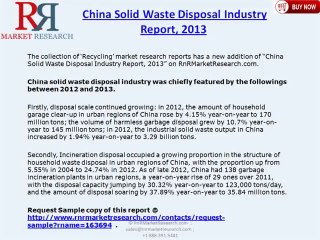 China Solid Waste Disposal Industry 2013
