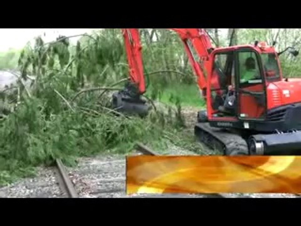 Kubota KX080-3 Mini Ekskavatör Tren Rayı Üzeri Uygulama - ARC Rail X