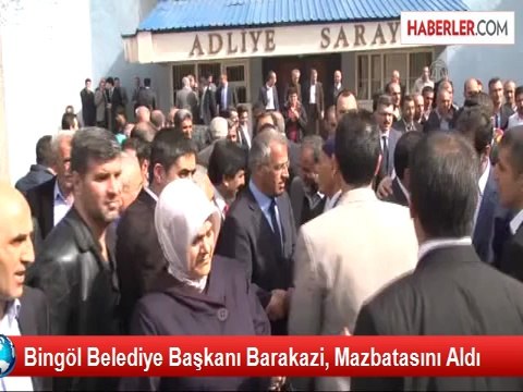 Bingöl Belediye Başkanı Barakazi, Mazbatasını Aldı