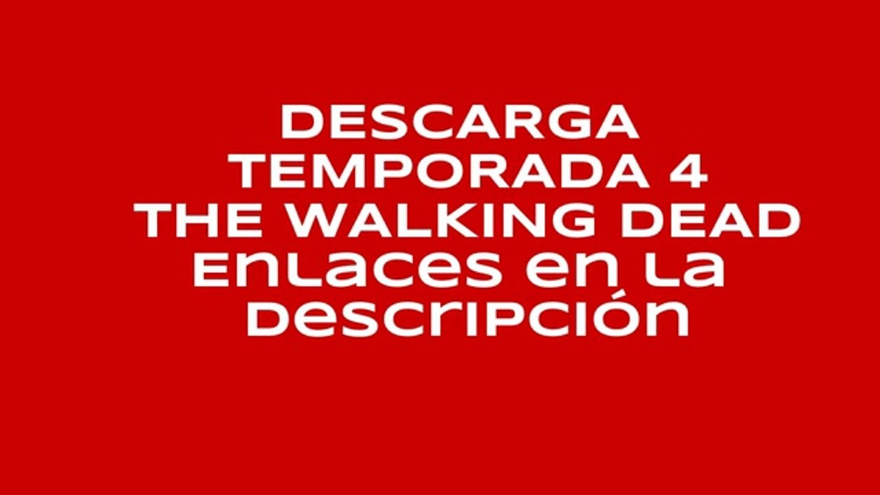 The Walking Dead Temporada 4 MEGA ESPAÑOL [CAPITULOS COMPLETOS HD]