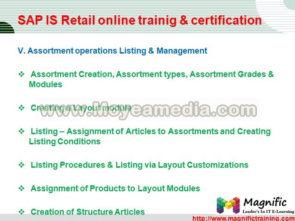 sap is retail online training by it experts
