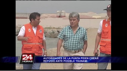 Callao: autoridades de La Punta piden crear refugios ante posible tsunami