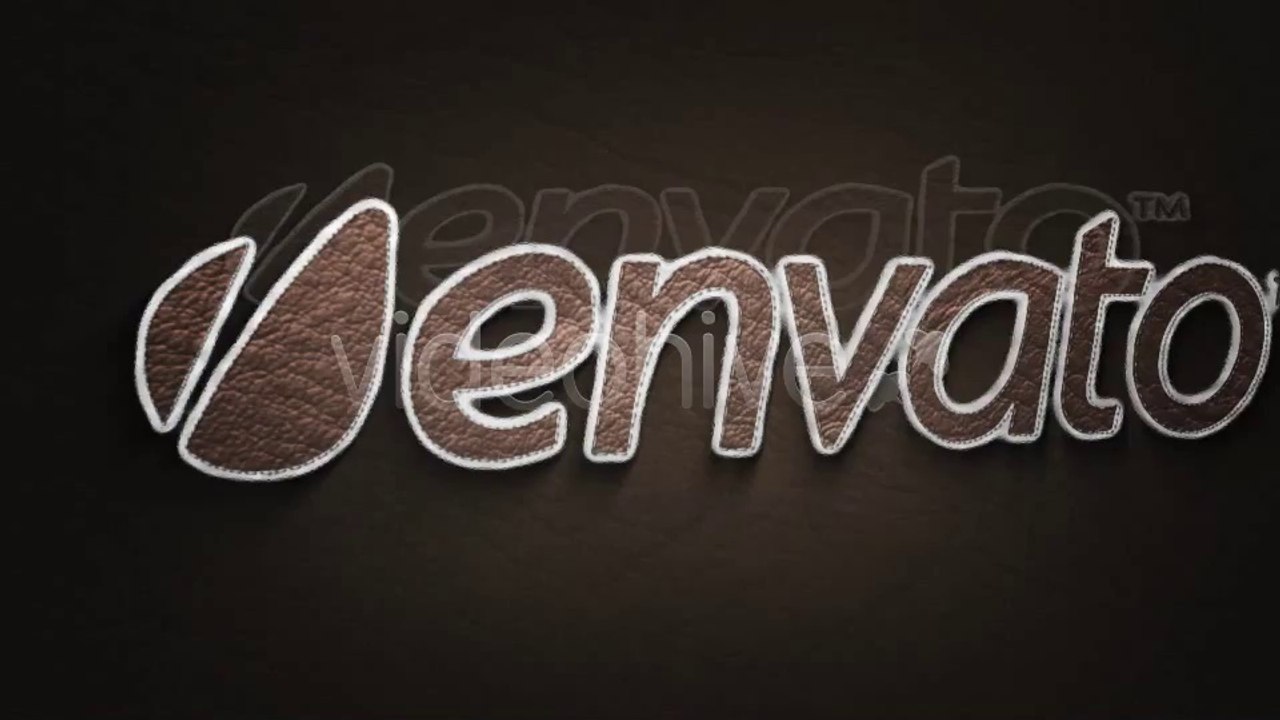Stitched Leather Logo - After Effects Template