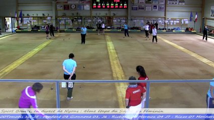 Second tour, Super 16 féminin, Sport-Boules, Nyons 2014
