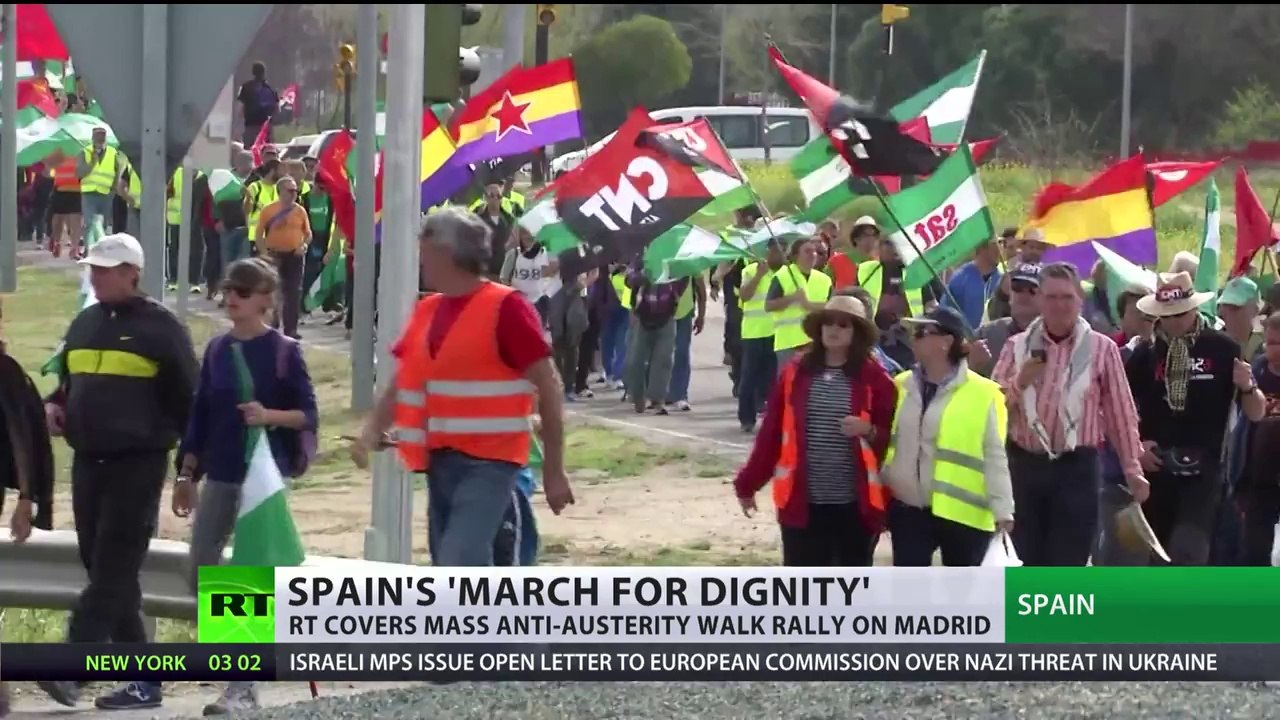 Madrid March: Thousands of anti-austerity protesters converge on Spanish capital