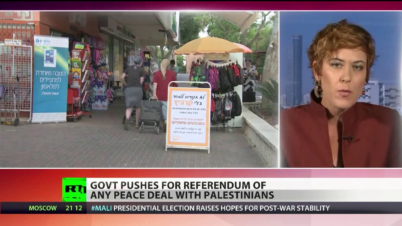 Israel pushes for referendum of any peace deal with Palestinians