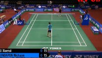 Yonex Sunrise India Open 2014: Li Xuerui VS Nichaon Jindapon Set1