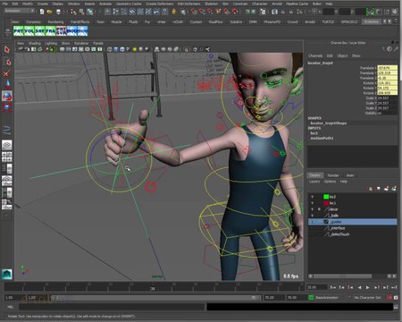 Tuto du Jeudi : Maya animation contraintes poids