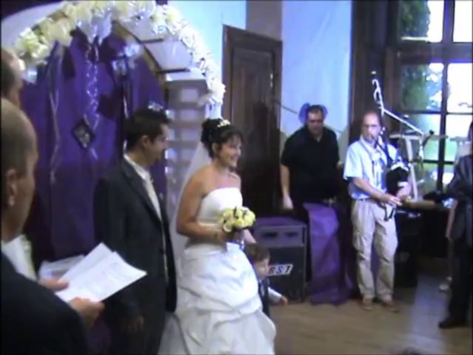 l'entrée des mariés