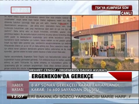 AV. MEHMET CENGİZ, ERGENEKON DAVASININ GEREKÇELİ KARARINI YORUMLUYOR.