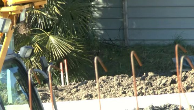 LES W-D.D. MICHOU NEWS - 22 23-24 FEVRIER 2014. LE CHANTIER DU STADE NAUTIQUE PENDANT LE CALME DOMINICAL ! ET LE LUNDI MATIN...