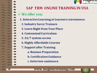 sap trm online training and certification