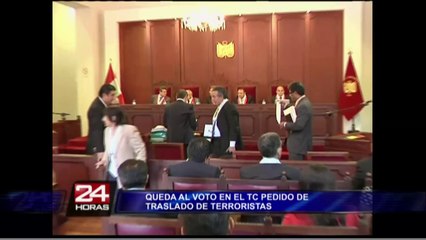 TC dejó al voto recurso de anulación de traslado de líderes terroristas