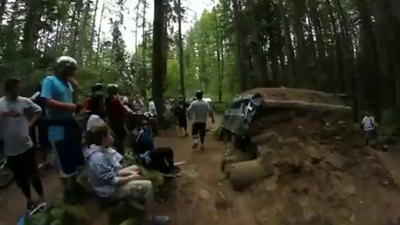 BMX big crash Overshoots Ramp - Fail