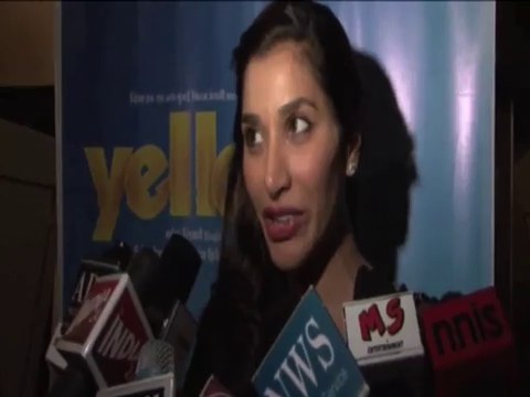 Item girl Sophie Choudry at Screening of Marathi Movie Yellow