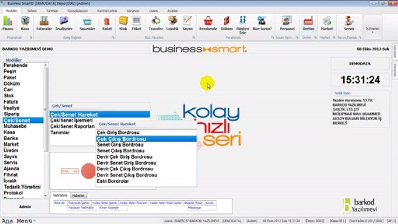 ÇEK ÇIKIŞ BORDROSU