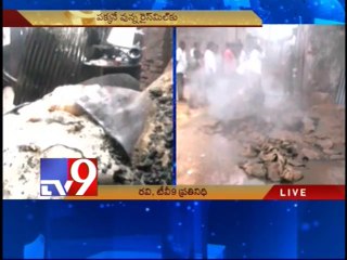 Fire destroys plywood shop in Narasapuram