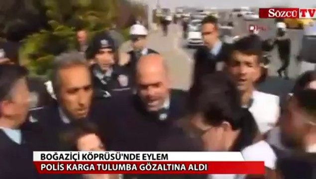 Boğaziçi Köprüsü'nde eylem