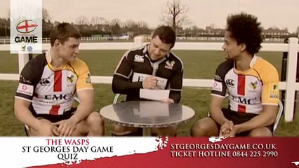 Wasps test their knowledge of England!