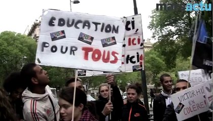 Les lycéens de Victor Hugo manifestent pour soutenir Sefo