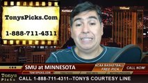 Minnesota Golden Gophers vs. SMU Mustangs Pick Prediction NIT Tournament College Basketball Odds Preview 4-3-2014